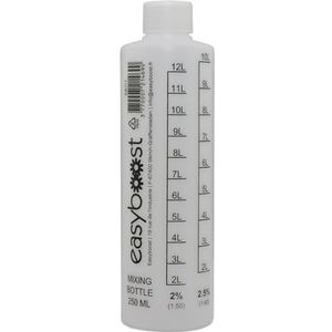 Easyboost Olie Maatbeker 2-Takt met Cap 1:50-1:40-1:33-1:25-1:20-1:17 250ml voor Benzine Olie Maatbeker voor Motorfiets Scooter Kettingzaag Grasmaaier