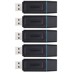Kingston 64GB DataTraveler Exodia Flash Drive - DTX/64GB (5 Pack)