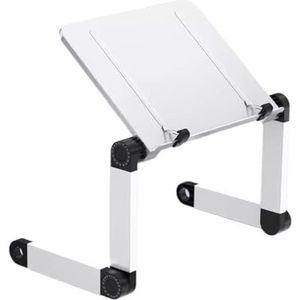 Projectorbeugel Projectorbeugel Desktopplaatsing Tafel Verstelbare telescopische driehoekbeugel Klein opbergvak Geen ponsen Verhoogde basis voor thuis- en kantoorprojectoren(White)