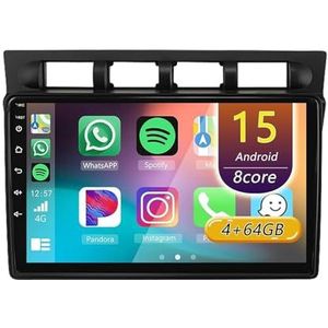 Android 15 Radio,voor Kia Picanto SA Morning 2004-2007, 9 Inch Touchscreen Autoradio Met Wireless CarPlay Android Auto Bluetooth WIFI GPS-navigatie Swc(A 4core (2G+32G))