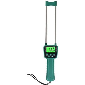 Vochtmeter Digitale hooivochtigheidsmeter LCD-scherm Graanhygrometer met spraakuitzending for tarwe en sojabonen