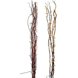Spetebo Verlichte wilgentakken, bruin, 120 cm lang, met 80 ledlampjes; kerstdecoratie