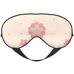 Little Cherry Blossoms Unisex Elastische Verstelbare Gesp Ontwerp Verduisterend Slaap Oogmasker voor Thuis Reizen Yoga Kantoor Nap