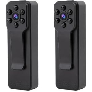 Mini bodycamera met video HD Mini Camera Micro Cam Magnetische Body Camera Super Groothoek Bewegingsdetectie Snapshot Loop Recording Camcorder Beveiligingspen(2 piece K11)