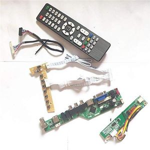 Voor LTN121AT02-001/A01 Inverter+Afstandsbediening+toetsenbord 1CCFL LVDS 20Pin HDMI VGA AV USB RF T.V53 drive kaart board LCD display panel Kit (LTN121AT02-A01)