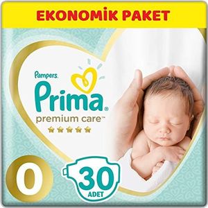 Pampers Premium Care, maat 0, 30 luiers, 3 kg, beste comfort en bescherming voor de gevoelige huid Pampers
