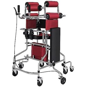 Opvouwbare Rollator Walker voor Senior, Afneembare Zitting, Medisch Wandelen Mobiliteitshulpmiddel, In hoogte verstelbaar, voor Ouderen & Gehandicapten Revalidatie Training