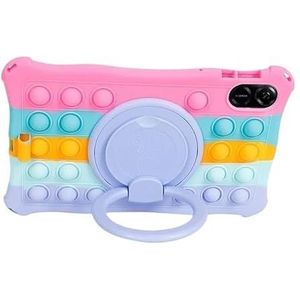 Soft Bubble Silicon Stand Case Geschikt for Huawei Honor Pad X9 11.5X8 PRO 11.5 2023 ELN-W09/L09 tablet Cover(Color:Colorful Pink,Size:For Honor Pad X8 Pro)