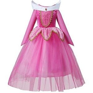 Kostuum Kind Meisjes Prinses Aurora Doornroosje Jurk (150, Only Dress)