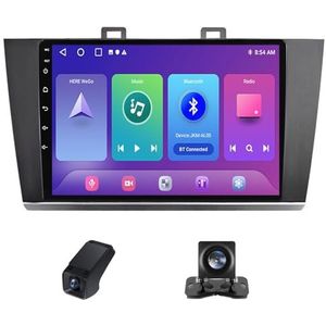 Autoradio geldt voor Subaru Outback 5 2014-2018 Legacy 6 2014-2017 9 inch Touchscreen met Wireless Carplay Android Auto,GPS 2DIN Radio Android WiFi FM-radio/Achteruitrijcamera(X1)