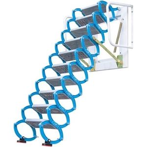 zolderladder Zolder Telescopische Ladder Muurladder Binnen- en Buitenvouwladder Thuis Verdikte Onzichtbare Ladder Zolderladder Antislip