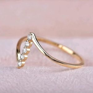 Nieuwe minimalistische dunne ringen voor vrouwen bruiloft briljante zirkoon hoge kwaliteit veelzijdige vrouwelijke sieraden-7-Rose goud