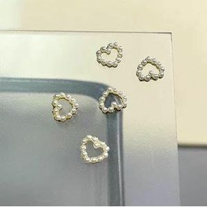10 stuks glinsterende diamanten parels ingelegd hol liefdeshart frame legering nail art strass steentjes juweel decoraties manicure ornamenten-ZS-3415