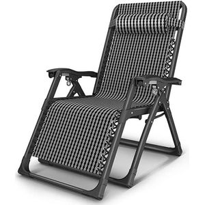 GEIRONV Zero Gravity Lounge -stoelen, met hoofdsteun strandstoel Patio tuinstoel verstelbare fauteuilfauteuil Fauteuils