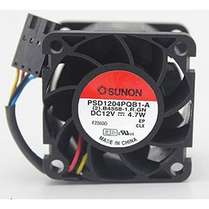 Original PSD1204PQB1-A 4CM 4028 12V 4.7W 4-wire 4pin ball bearing cooling fan