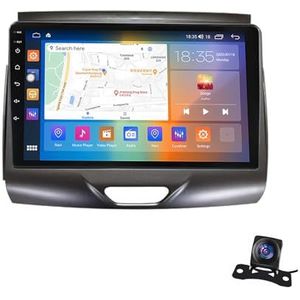 Android 13.0 2 Din Autoradio 10"" Touchscreen Auto Stereo Voor Ford Ranger 2015-2020 Met Draadloze Carplay Android Auto GPS Navigatie AHD Omgekeerd Beeld Stuurwielbediening(Color:B,Size:P1(1G+16G))