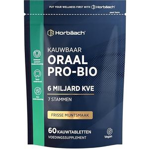 Horbaach - Oral Probiotic Chewable Tablets - 60 Veganistische Kauwtabletten - 7 Stammen