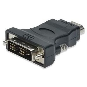 DIGITUS DVI grafische adapter, DVI-D (18+1) naar HDMI, max. 2560 x 1600 pixels, 60Hz, zwart