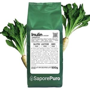SaporePuro INULINE poeder 500 gr - LANGE KETTING - Prebiotische plantenvezel uit cichoreiwortels