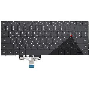 US Russisch toetsenbord met achtergrondverlichting voor HUAWEI voor MateBook VLT-W50/W60 WRT/VLR/KPR/KPL-W00/W19/W19L/W29/W29L WRTB-WFE9L 9Z.NEWBN.00Q(AR Backlight)