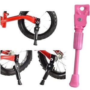 Kinderfietsstandaard Component Parkeerstandaard Roze Beenstandaard Compatibel met Mountainbikes Racefietsen Jongens Meisjes Fiets Reserveonderdelen(14 Inch)