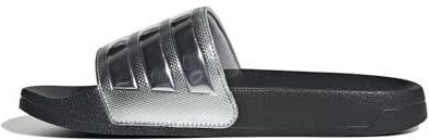 Badslippers - Core Black/Silver Metallic - Synthetisch