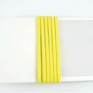 5-20M 3/5mm Nylon Elastisch Touw Oorhanger BH-band Olie Kern Rubberen Band Hoed Lanyard Stretch Koord Kleding Schoenen DIY Accessoires-Lichtgeel-3.0mm-20Meter