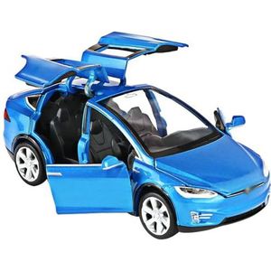 Mini Legering Klassieke Auto 1:32 Legering automodel Diecasts Speelgoedvoertuigen Speelgoedauto's Speelgoed voor kerstcadeaus (Color : Blue)