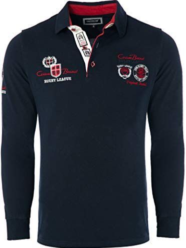 CARISMA Shirt  donkerblauw / kersrood / wit