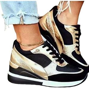 Sneakers - Lichtgewicht - Hoge Hak - Slip Op - Wandelschoenen - Verborgen Wedge - Casual Voor Vrouwen