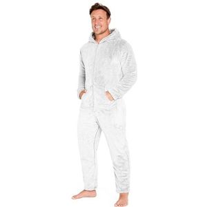 CityComfort - Onesies - Tweekleurig Grijs - Heren en Tieners - Loungewear Fleece Pyjama