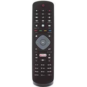 Vsnetwork Vervangende afstandsbediening Philips 4K UHD HDR Smart TV 43PUS62 49PUS6262 50PUS62 55PUS6262 65PUS6262 zonder programmering