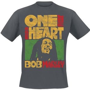 Marley, Bob One Love One Heart T-shirt actraciet M 100% katoen Band merch, Bands