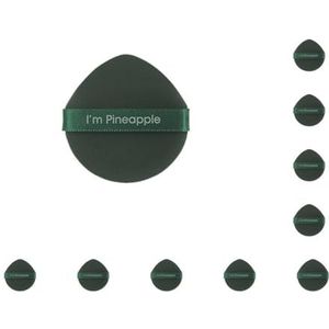 10 set van 7 stuks cosmetische puff foundation blender BB crème applicator dubbelzijdige zachte wasbare make-up spons voor vrouwelijke waterdruppel groen