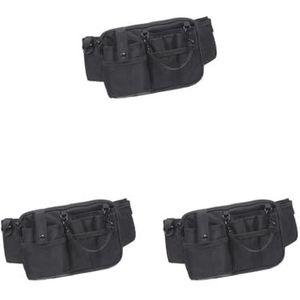 Verpleegster Pouch Heuptas Schort Heuptas Utility Taille Pack Verpleegkundige Tool Riem Pouch Deep Blue 15.5x23 cm, 3 Set (Zwart 15,5x23cm), 15.5x23cm, als beschrijving