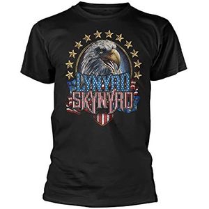 Lynyrd Skynyrd T Shirt Eagle Band Logo nieuw Officieel Mannen Zwart XL