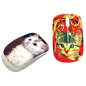 T-Pets Mini Optische Muis Katten - Meerkleurig