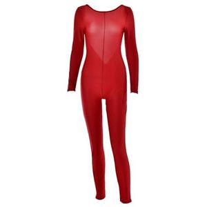 Rugloze romper | Mode halter sexy jumpsuit met lange mouwen - Backless bodysuit strakke legging rekbaar voor nachtclub dating feest Aokley