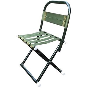 Lichtgewicht viskruk, draagbare klapstoel, visstoel met verstelbare poten, opvouwbare campingstoel met gaasrug en schouderband (Color : 1PC)