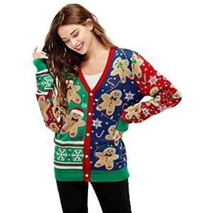 U LOOK UGLY TODAY Dames Kerst Vest Grappige Nieuwigheid Gebreide Trui voor Feesttrui - - L