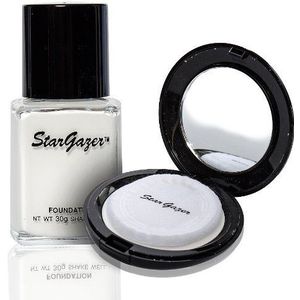 Stargazer Vloeibare foundation make-up en geperst poeder (wit)