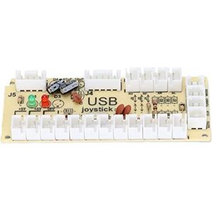 Nul Vertraging USB Encoder Board, USB Naar Joystick Knop voor PC MAME Retro, met 2.8mm Knop Draad en 5 Pin Joystick Kabel(QM070916 (enkel))