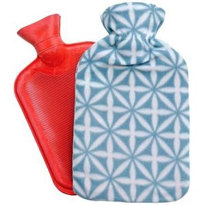 Warmwaterzak met Deksel. Warmwaterkruik van 1,25 L Voor Rug, Lendenen, Buik en Handen. Zachte Hoes, Wasbare en Afneembare