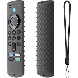 Voor Fire TV Stick (3e generatie) Derde Generatie Afstandsbediening Case Cover Shell Sleeve Siliconen Beschermende Voor Fire TV Stick (3e generatie) Derde Generatie/4K MAX/2021/4K MAX (donkergrijs)