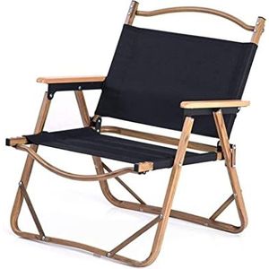 Camping Stoel Hout Opvouwbare Camping Stoel Oxford Doek Draagbare Vissen Stoel Outdoor Seat Picknick BBQ Strand Vrijetijdsstoel Klapstoel (Color : B, Size : 62x52x43cm)