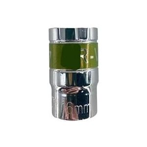 Autoreparatiegereedschap 1/2 inch groene riemdop, elektrische sleutel met pruimenbloesemmotief, enkele dop(16mm)