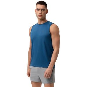 DANISH ENDURANCE Sport Tank Top voor Heren, Quick-Dry, Gerecycelde Materialen, Blauw, L