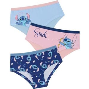 Lilo & Stitch Hipster-slips voor meisjes, 95% katoen/5% elastaan, Meerkleurig, 13-14 jaar