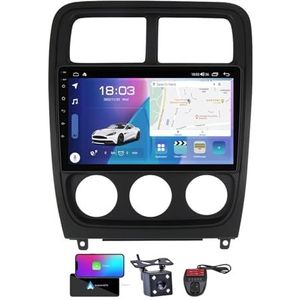 Android 13 9 Inch 2 Din QLED Autoradio Voor Dodge Caliber PM 2009-2013 - Camera DVR GRATIS - Steun Carplay Android Auto DSP Stuurwiel FM RDS DAB WIFI 4G BT 5.0 Split-Screen(NF-3)