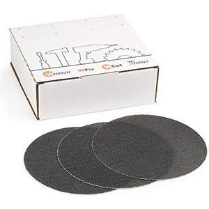 Slijpschijven, 225 mm, klittenbandset, 10 stuks schuurrooster, korrel 80, ideaal voor plafondslijpers, droogbouwschuurmachines en schijfschuurmachines